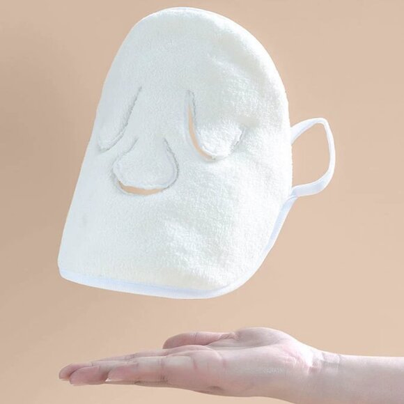 👻 New 👻 Beauty Salon Plush Hot and Cold Compress Face Towel Mask - Picture 9 of 13